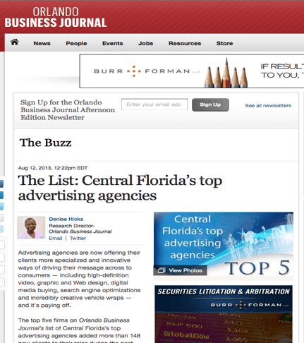 OBJ Central Floridas top advertising agencies | Evok Advertising Central Florida's top advertising agencies