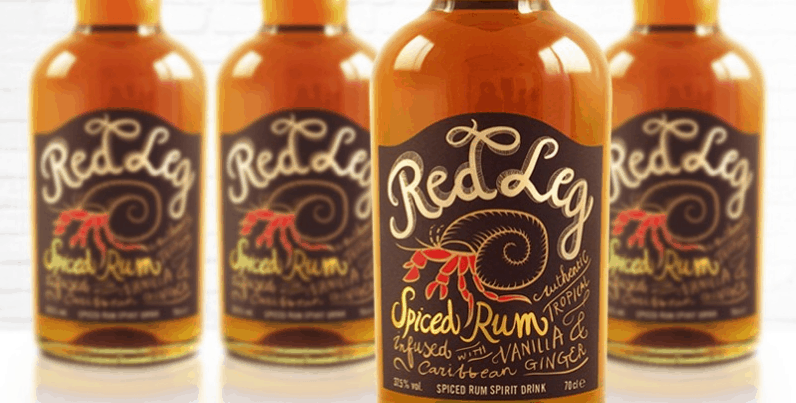 RedLegged Spiced Rum | Evok Advertising Red Legged Spiced Rum