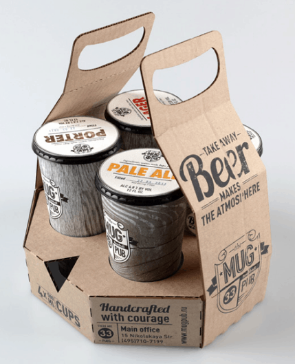 takeaway beer | Evok Advertising mug pub