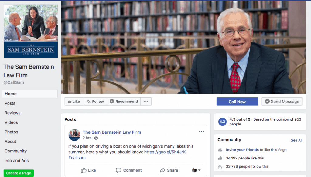 recipe | Evok Advertising Sam Bernstein Law Facebook