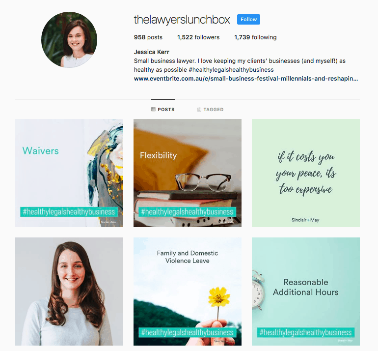 personas | Evok Advertising Lawyers Lunchbox Instagram